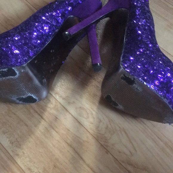 Steven madden purple sequin pumps size 7 - Picture 5 of 5